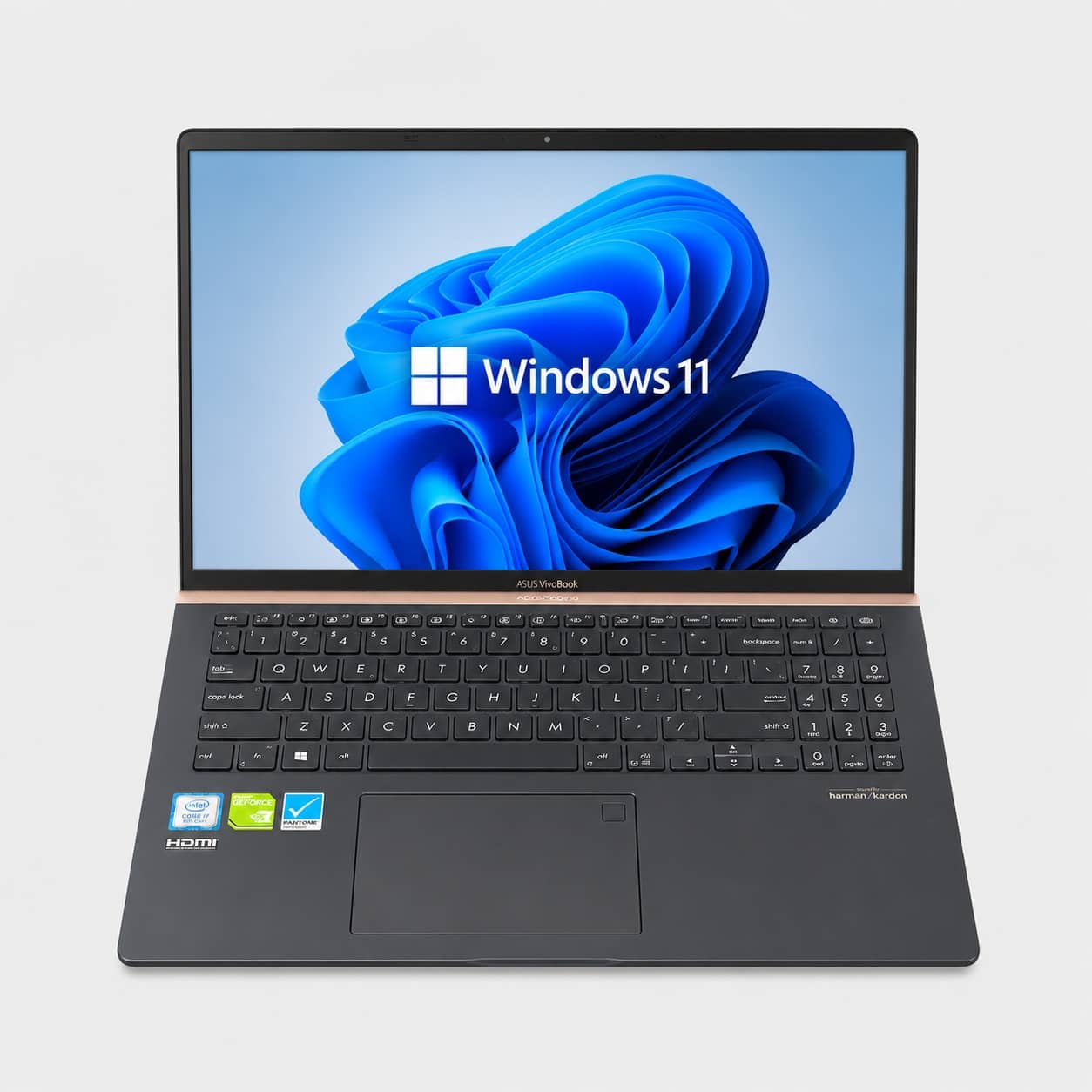 ASUS UX480F i5-8265U – bazinis 1.6 GHz, Turbo iki 3.9 GHz, GTX 1050, 8GB RAM, 256GB SSD,