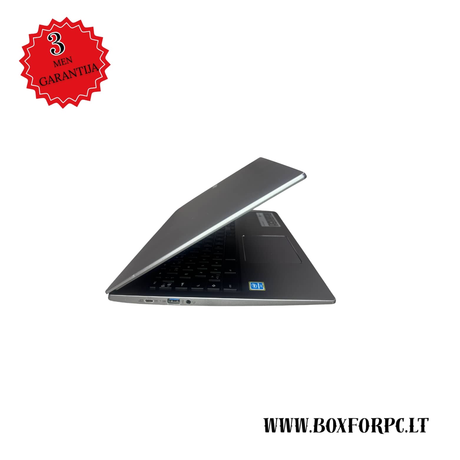 Acer Chromebook 715 dešinė pusė su USB ir ausinių lizdu