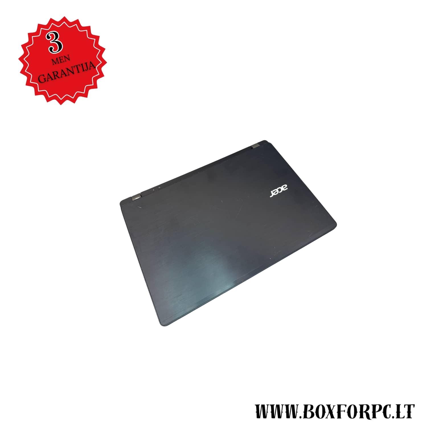 Acer TravelMate P238 uždarytas nešiojamas kompiuteris, juodas korpusas, atnaujintas