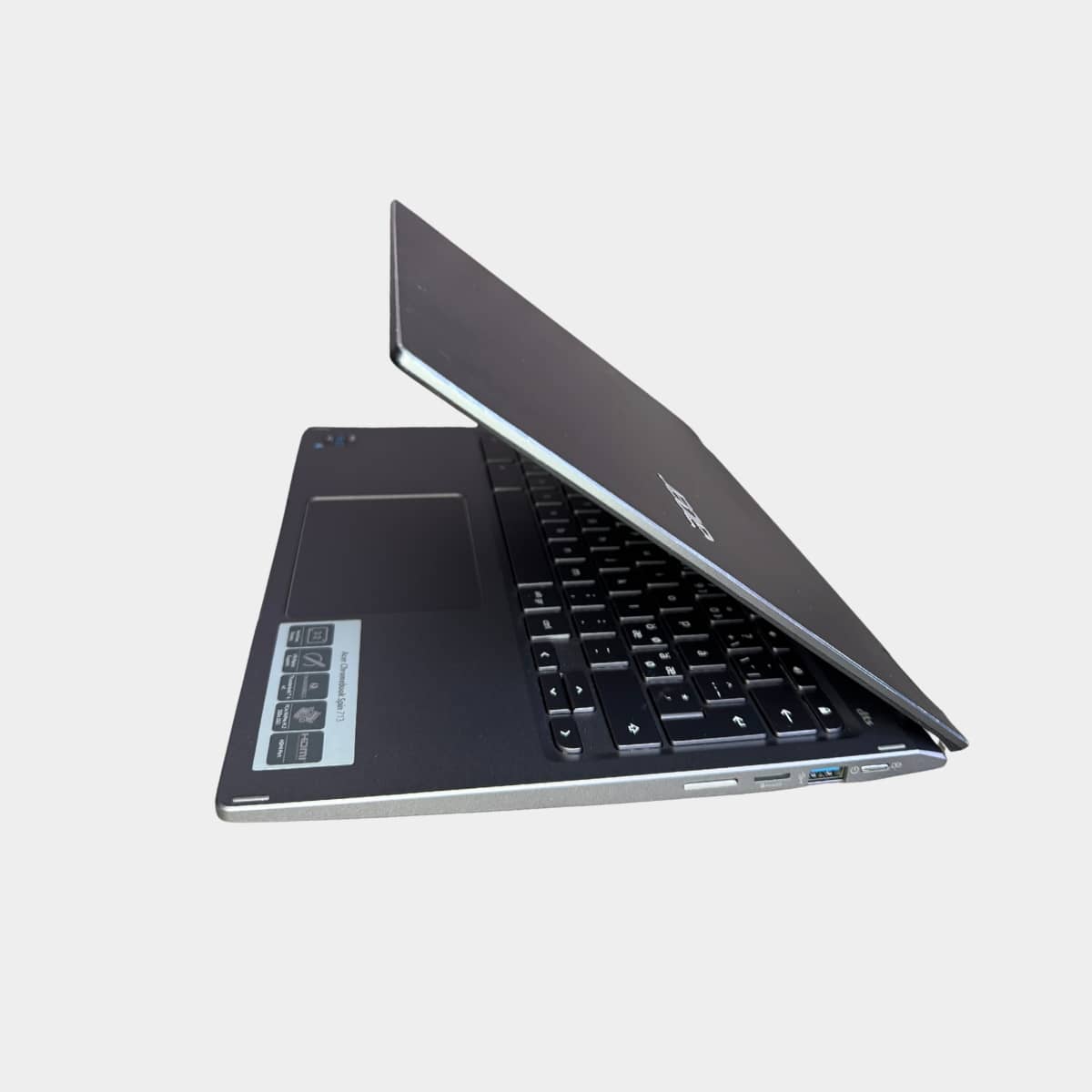 Acer Chromebook Spin 713 dešinė pusė, USB ir audio jungtys