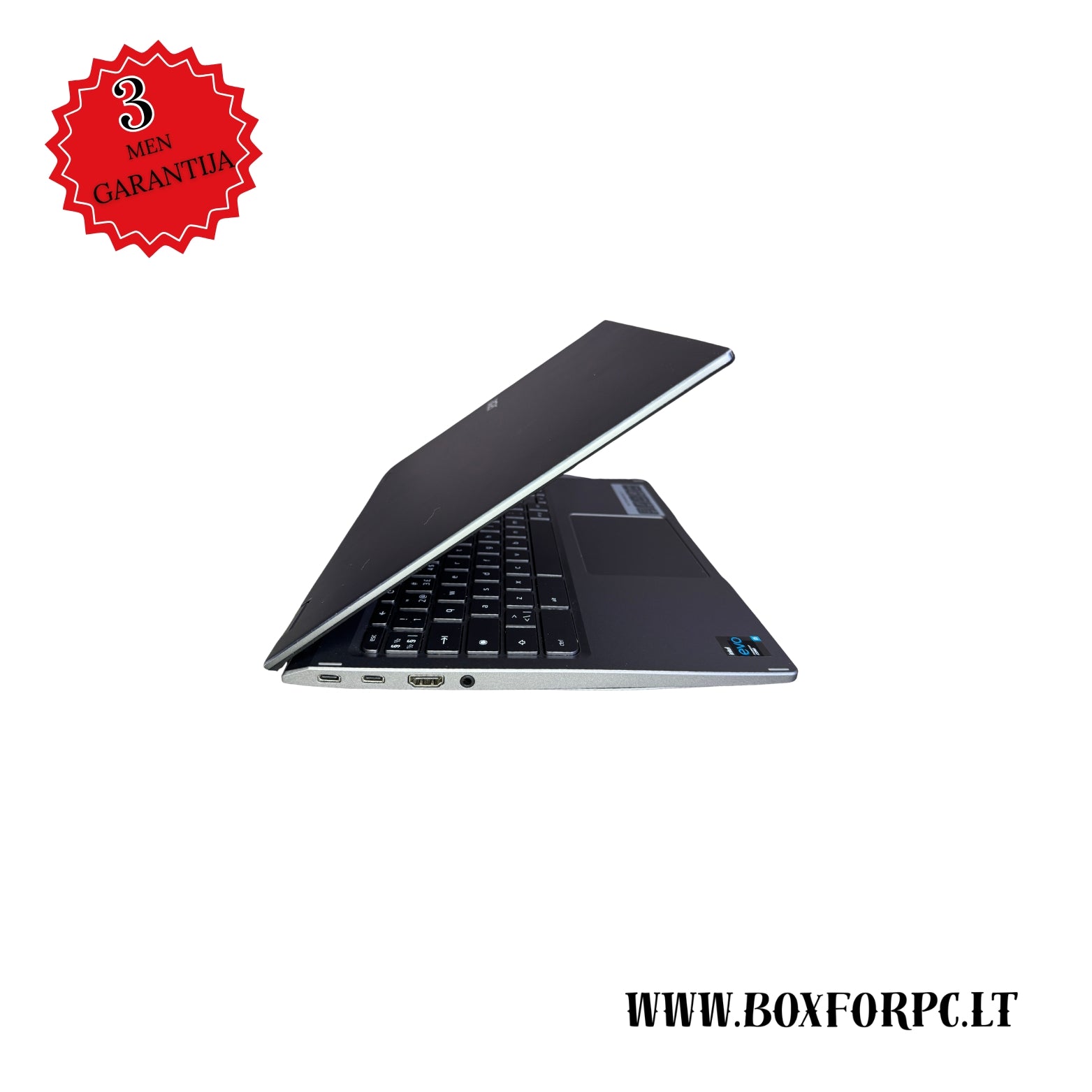 Acer Chromebook Spin 713 kairė pusė, USB-C ir HDMI jungtys