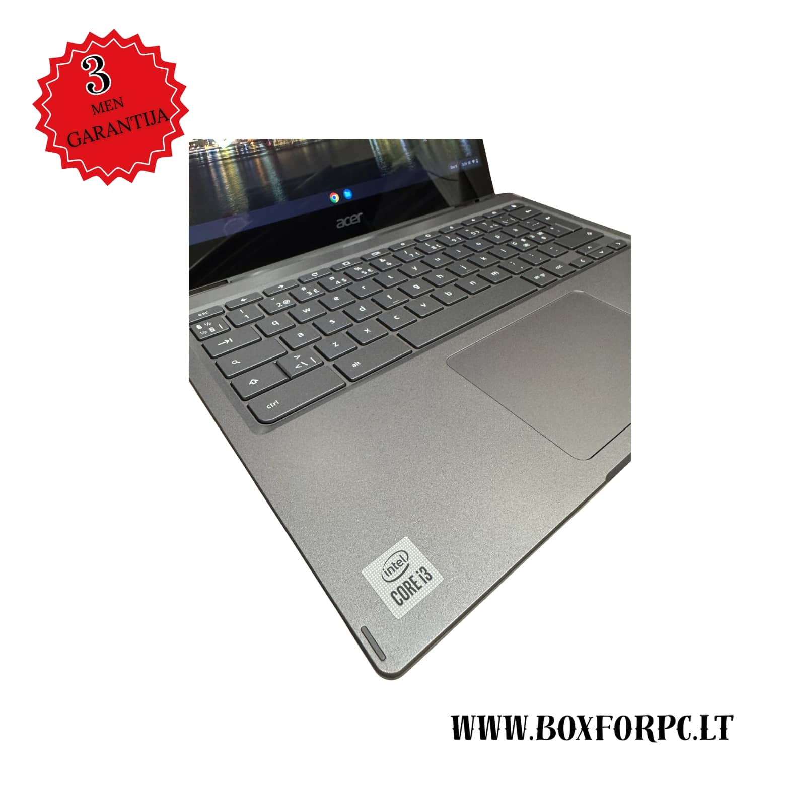 Acer Chromebook Spin 713 CP713-2W-30MC | i3 10-os kartos | 8GB RAM | 128GB SSD | Universalus nešiojamas kompiuteris