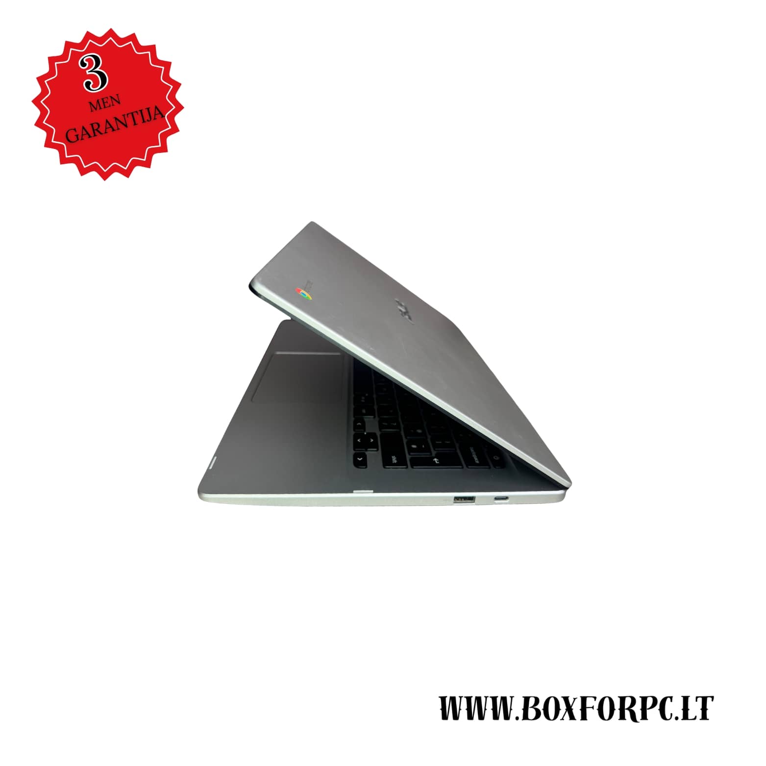 ASUS Chromebook C423N kairė pusė su USB-C 