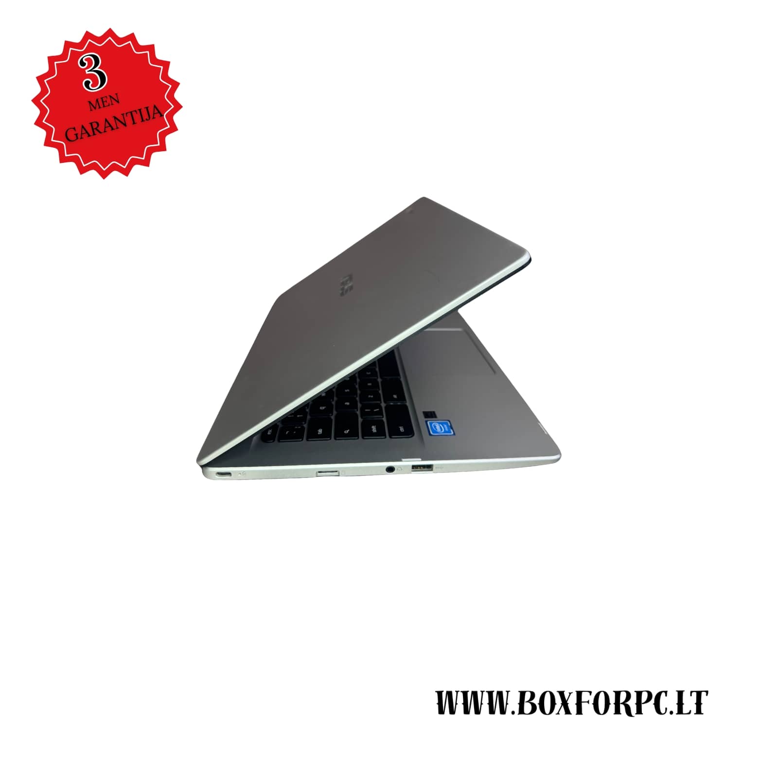 ASUS Chromebook C423N dešinė pusė su USB ir ausinių lizdu