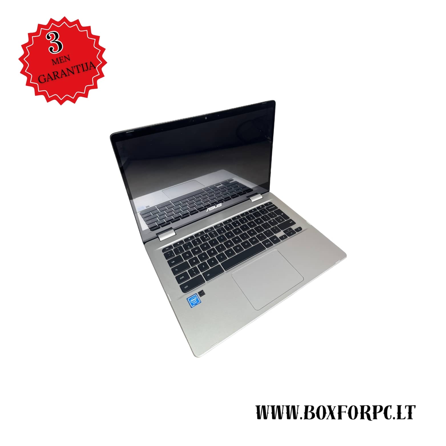 ASUS Chromebook C423N atidarytas nešiojamas kompiuteris 14″ su Intel Celeron N3350, 8GB RAM, 32GB SSD