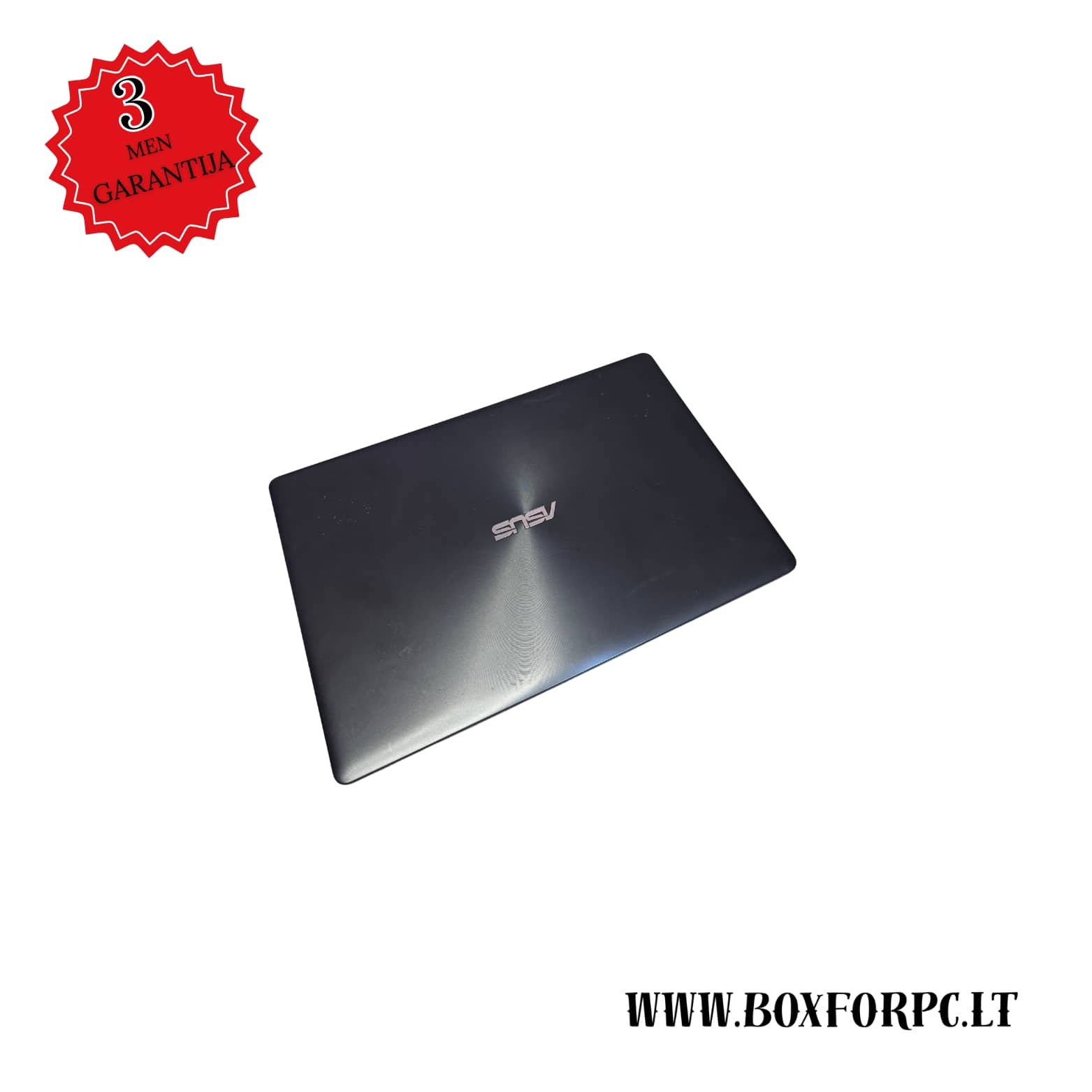Asus X550LB nešiojamas kompiuteris uždarytas, pilkas korpusas