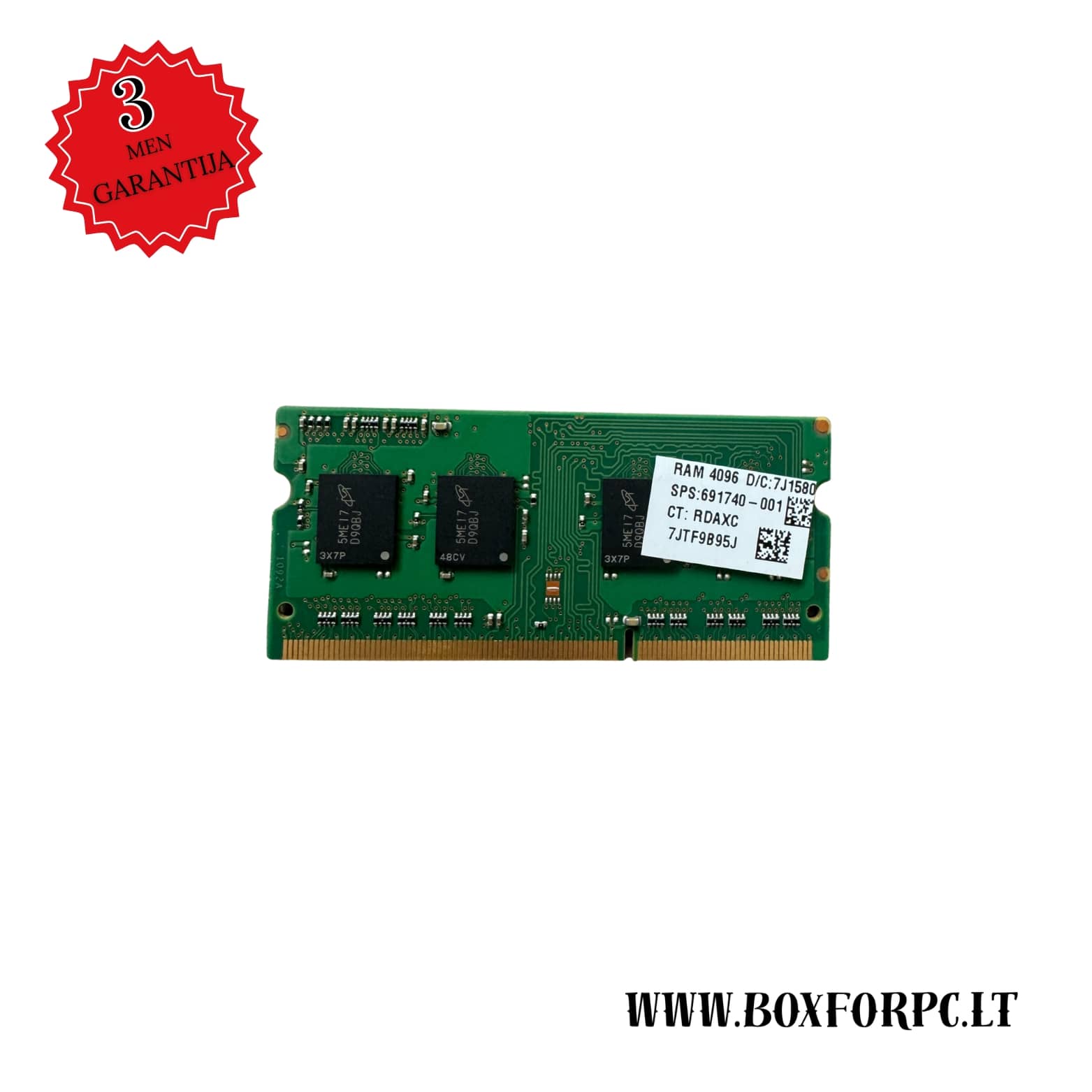 Micron 4GB DDR3L 1600MHz SO-DIMM PC3L-12800S | Laptop RAM |