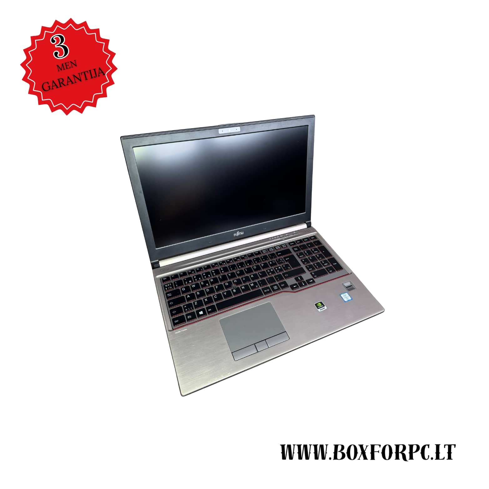 Fujitsu Celsius H760 i5-6440HQ mobilioji darbo stotis atidaryta, 15.6 colių Full HD ekranas