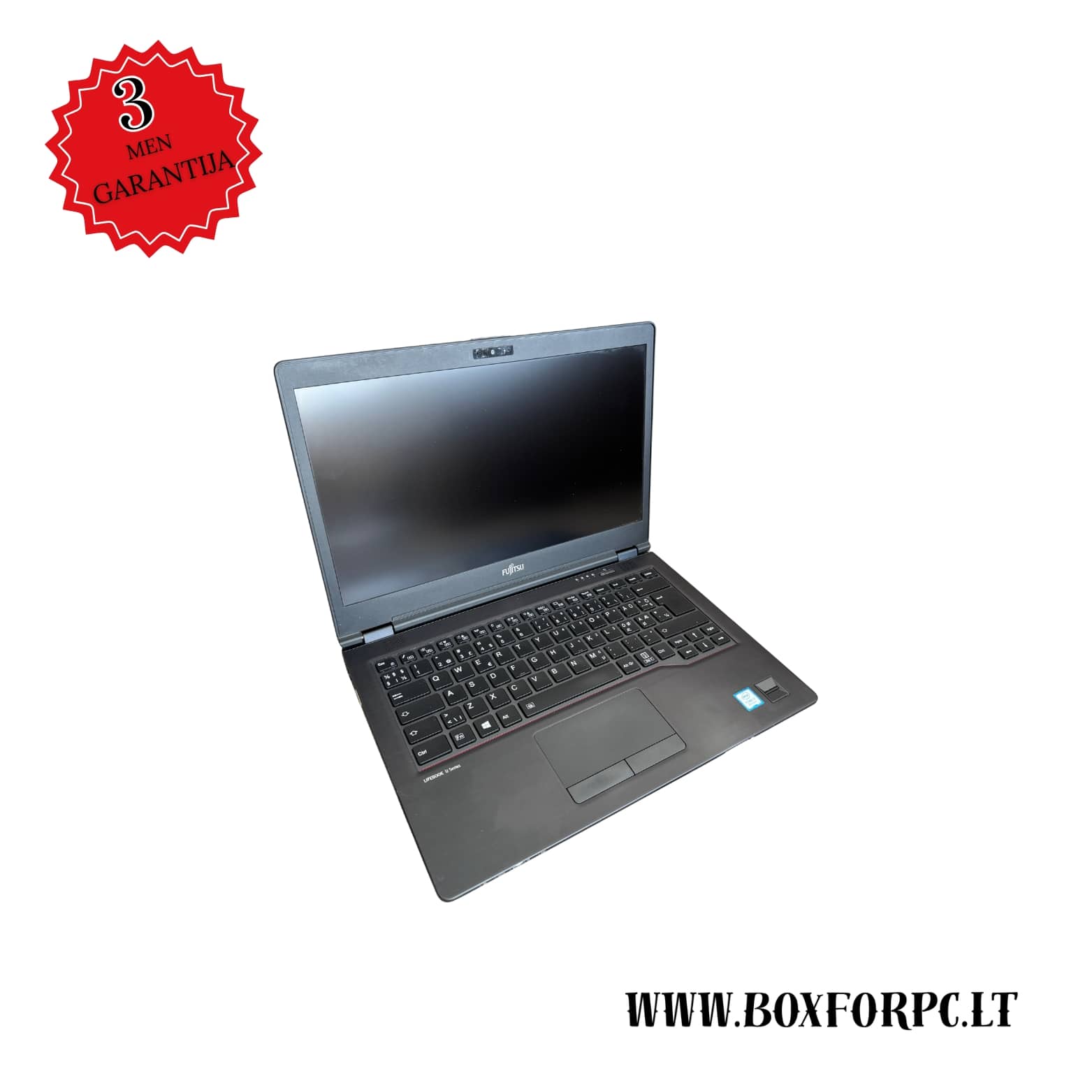 Fujitsu LifeBook U748 i7-8550U atidarytas, 14 colių FHD ekranas, apšviesta klaviatūra