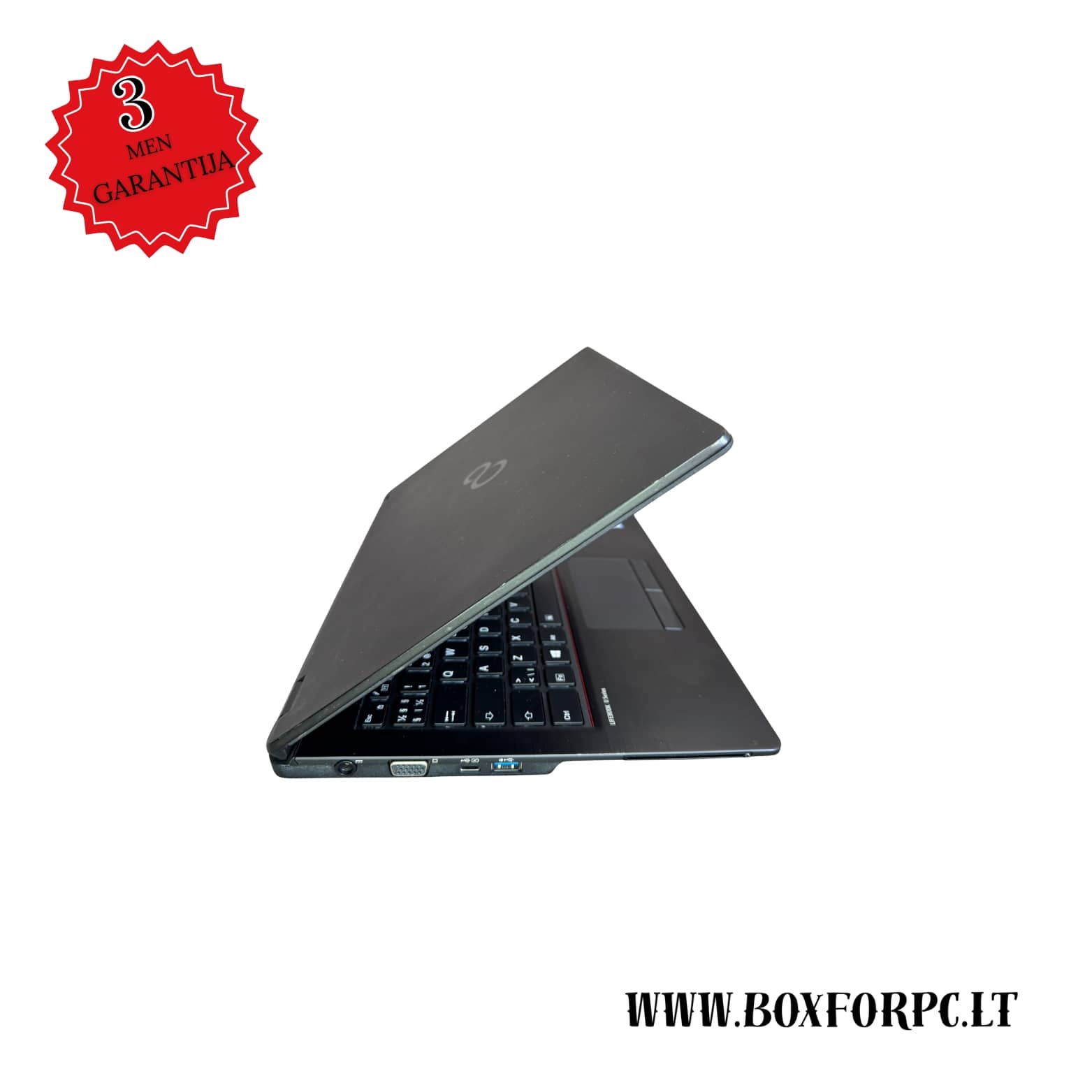 Fujitsu LifeBook U748 dešinė pusė, USB ir audio jungtys