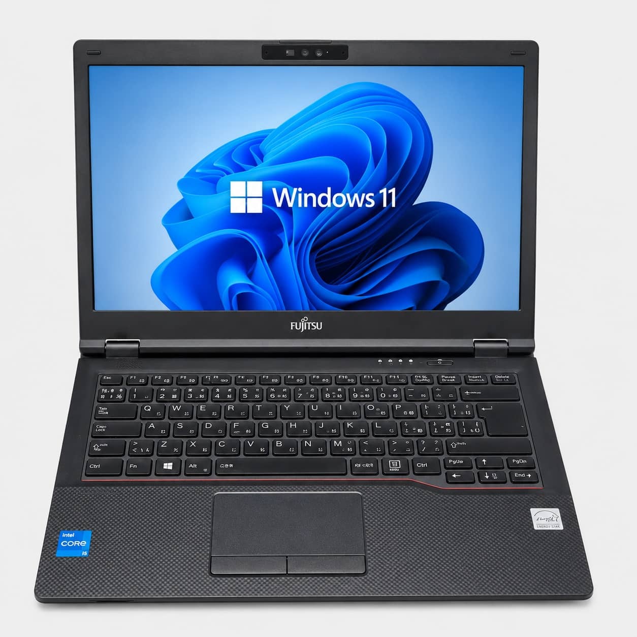 Fujitsu LifeBook E5411 i5-1135G7 nešiojamas kompiuteris atidarytas, 14 colių Full HD ekranas
