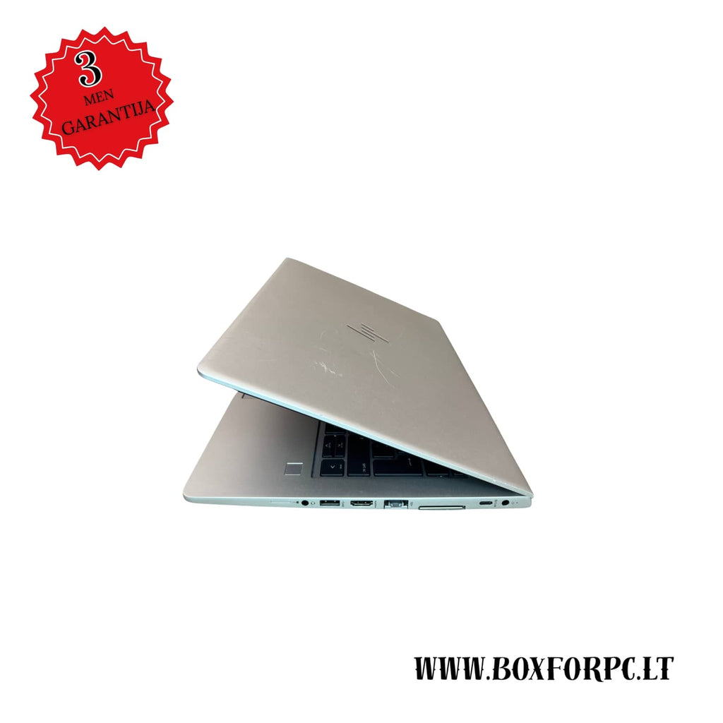 HP EliteBook 735 G5 kairė pusė, USB-C ir HDMI jungtys