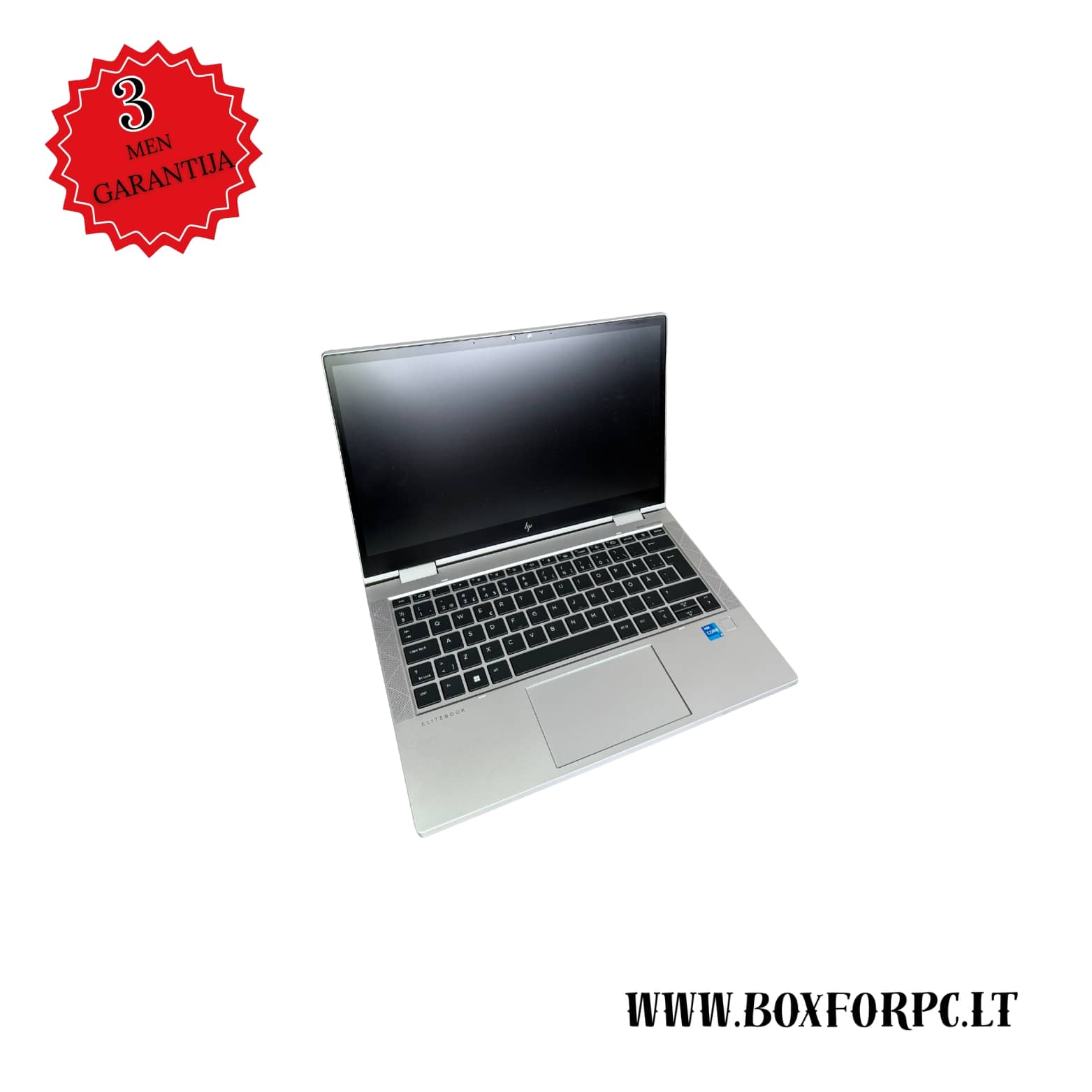 HP EliteBook x360 830 G8 i5-1135G7 atidarytas, 13.3 colių FHD lietimui jautrus ekranas, apšviesta klaviatūra