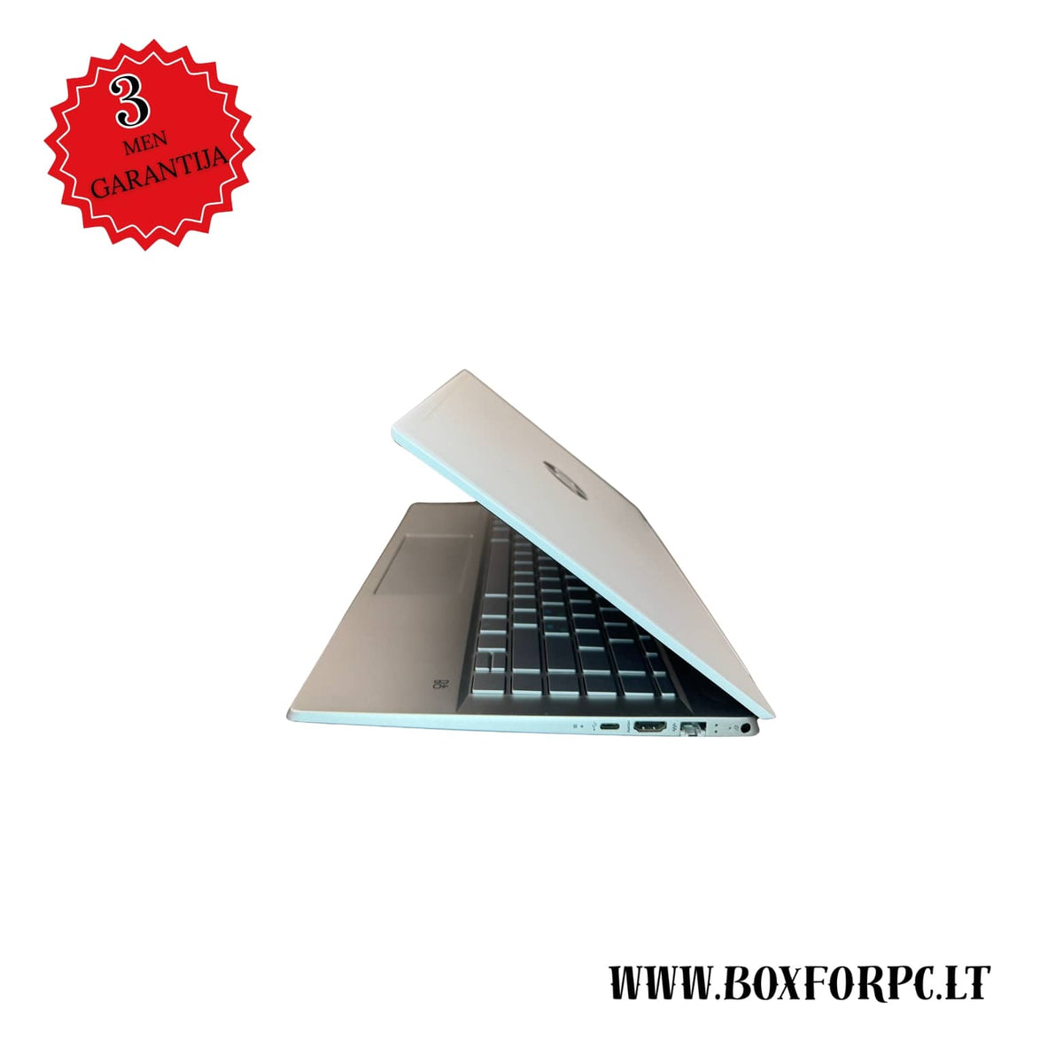 HP Pavilion 14 kairės pusės jungtys su USB ir HDMI