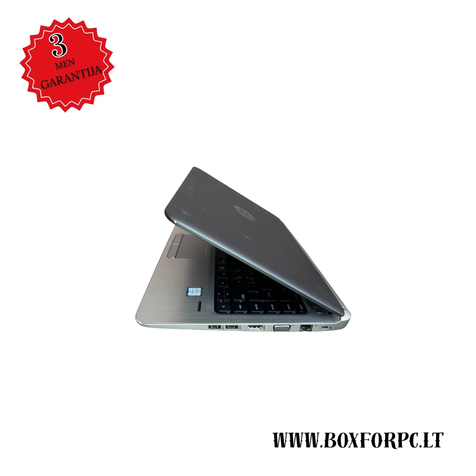 HP ProBook 430 G3 kairė pusė, USB ir HDMI jungtys