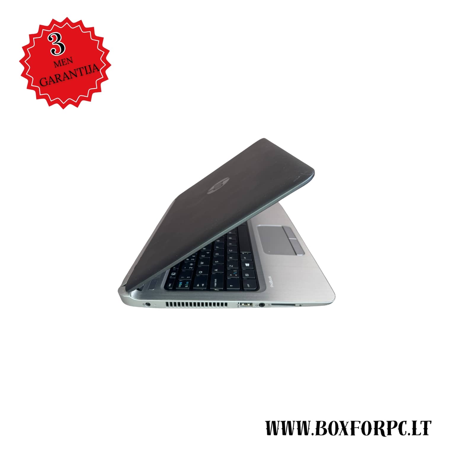 HP ProBook 430 G3 dešinė pusė, USB ir LAN jungtys