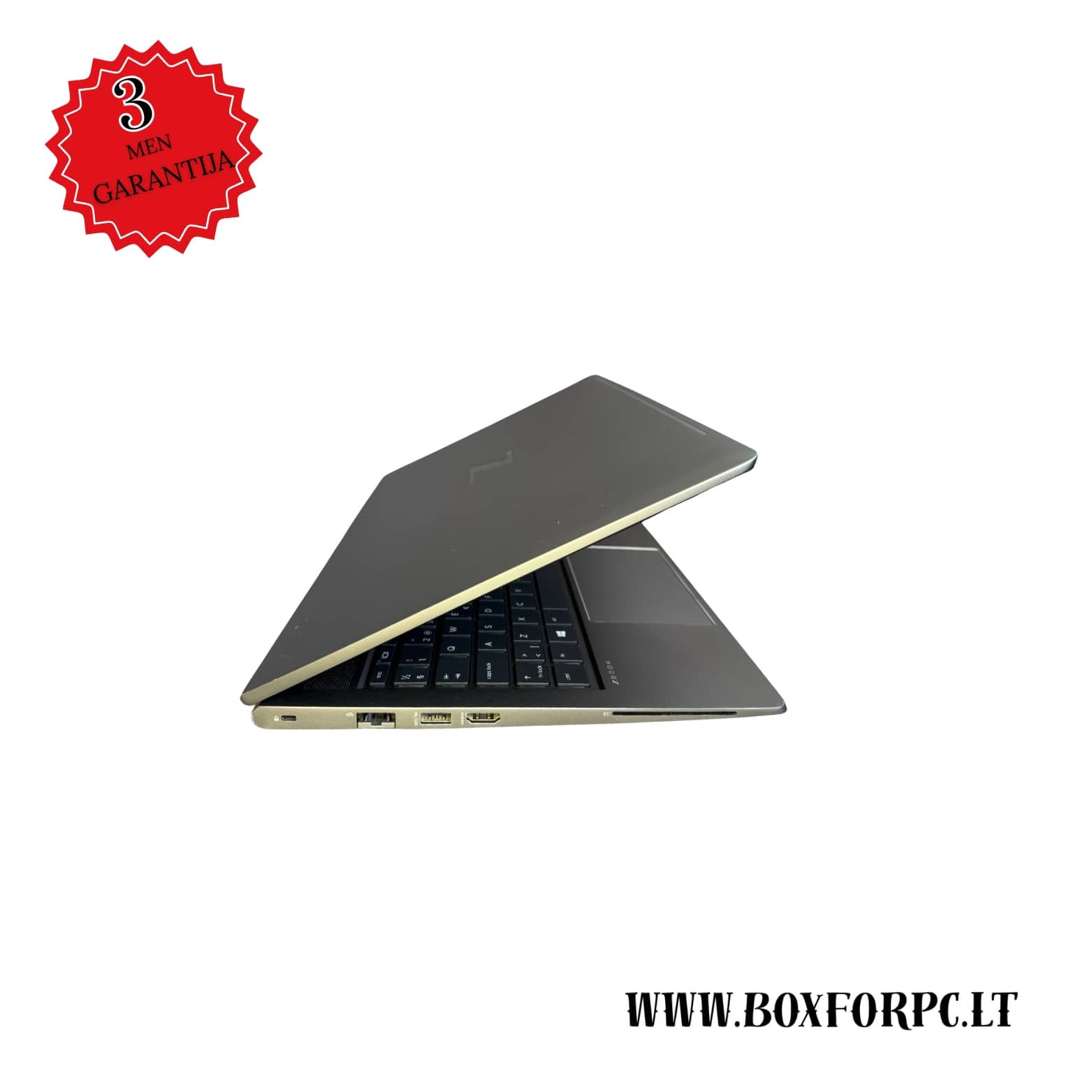 HP ZBook Power G8 kairė pusė, USB-C ir HDMI jungtys