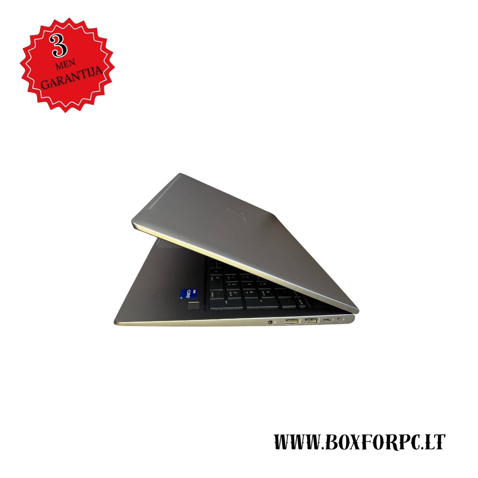 HP ZBook Power G8 dešinė pusė, USB ir LAN jungtys