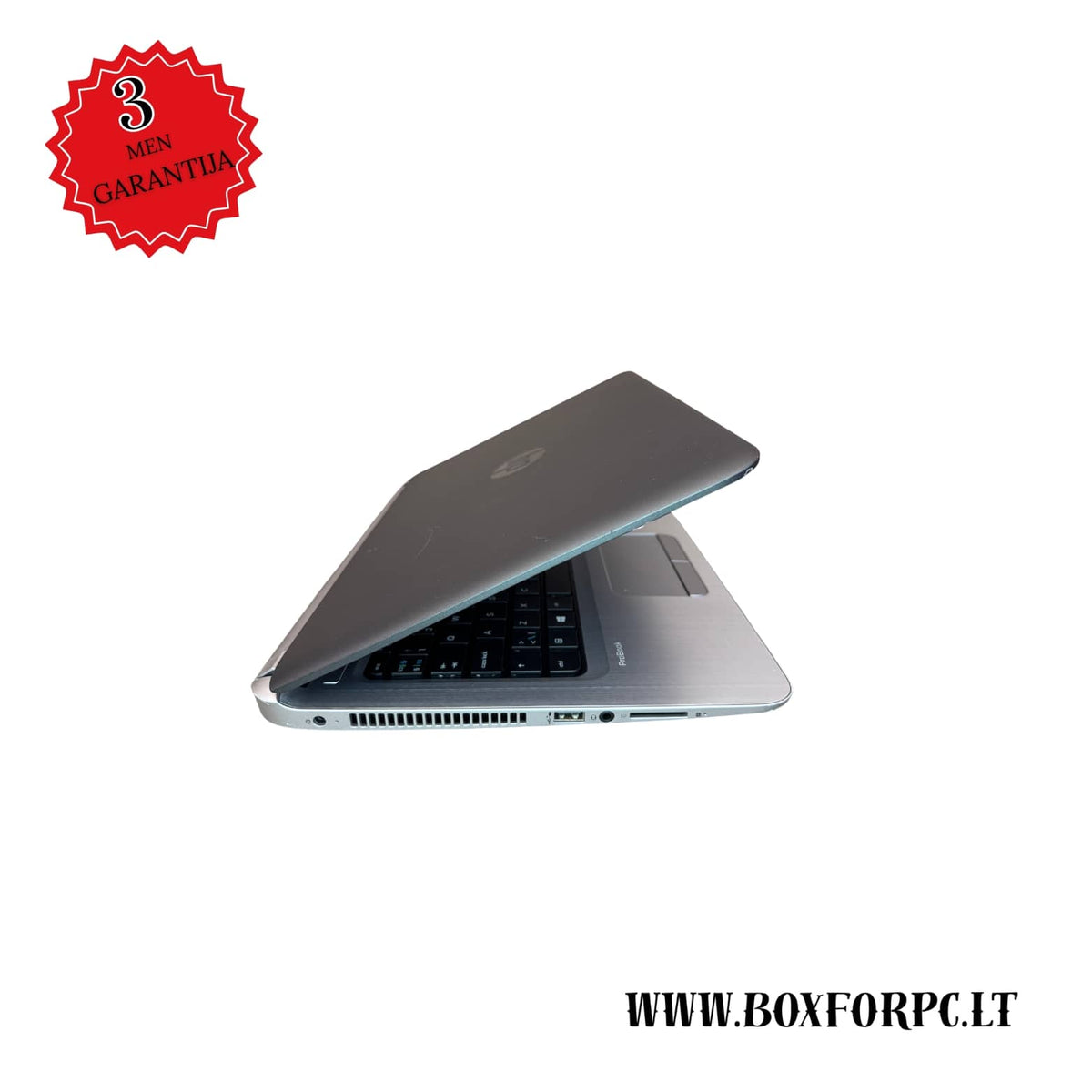 HP ProBook 440 G3 dešinė pusė, USB ir LAN jungtys
