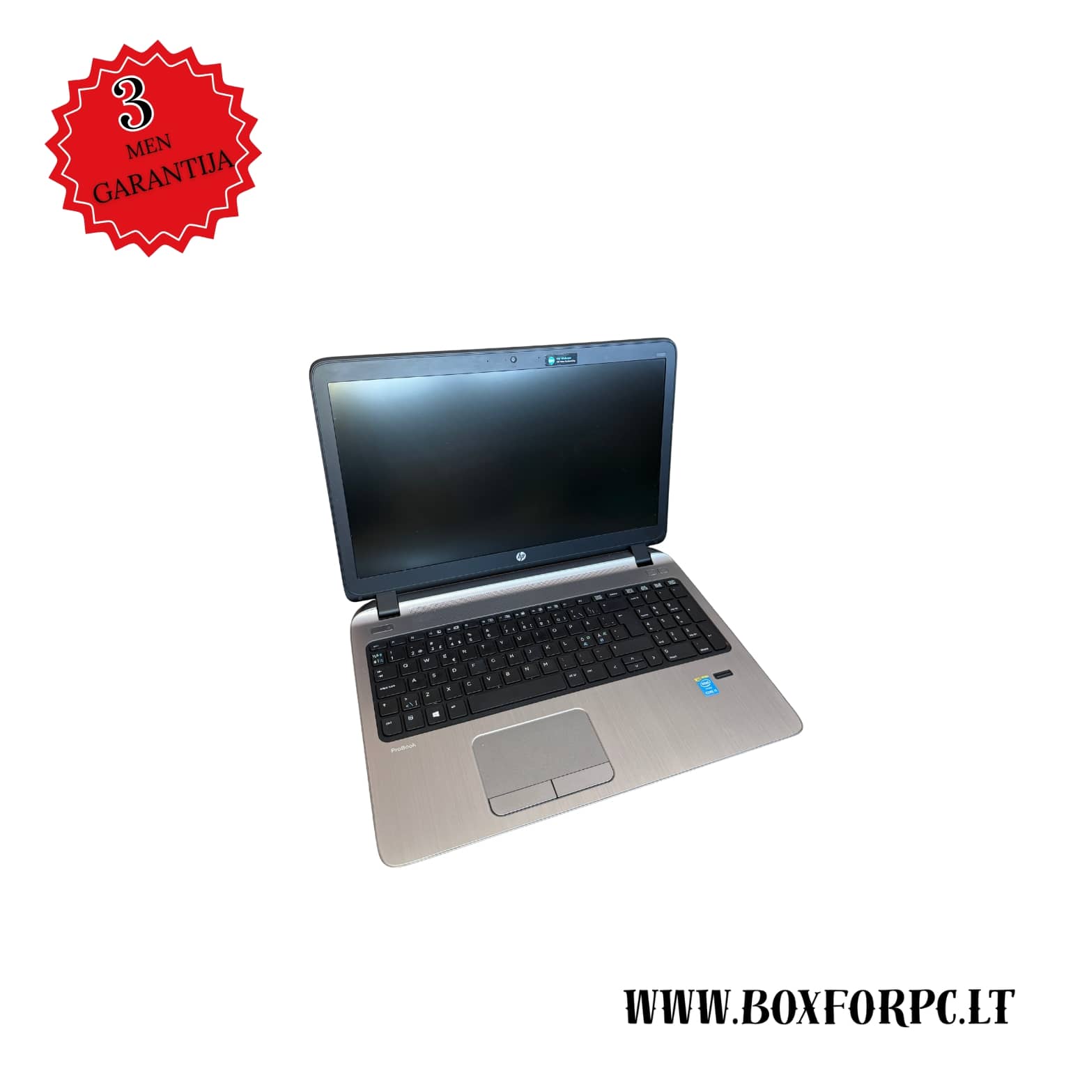 HP ProBook 450 G2 atnaujintas nešiojamas kompiuteris su Intel Core i5-5200U, 8GB RAM ir 15,6 colių ekranu