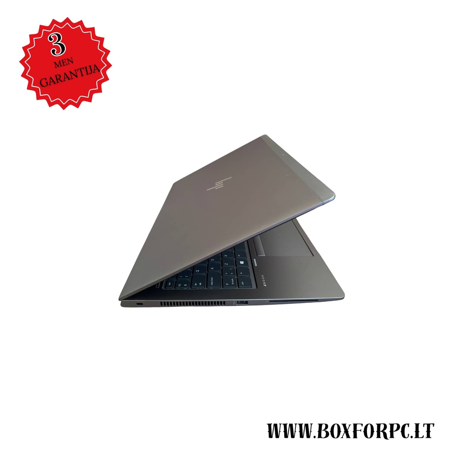 HP ZBook 15u G6 dešinė pusė, USB ir LAN jungtys