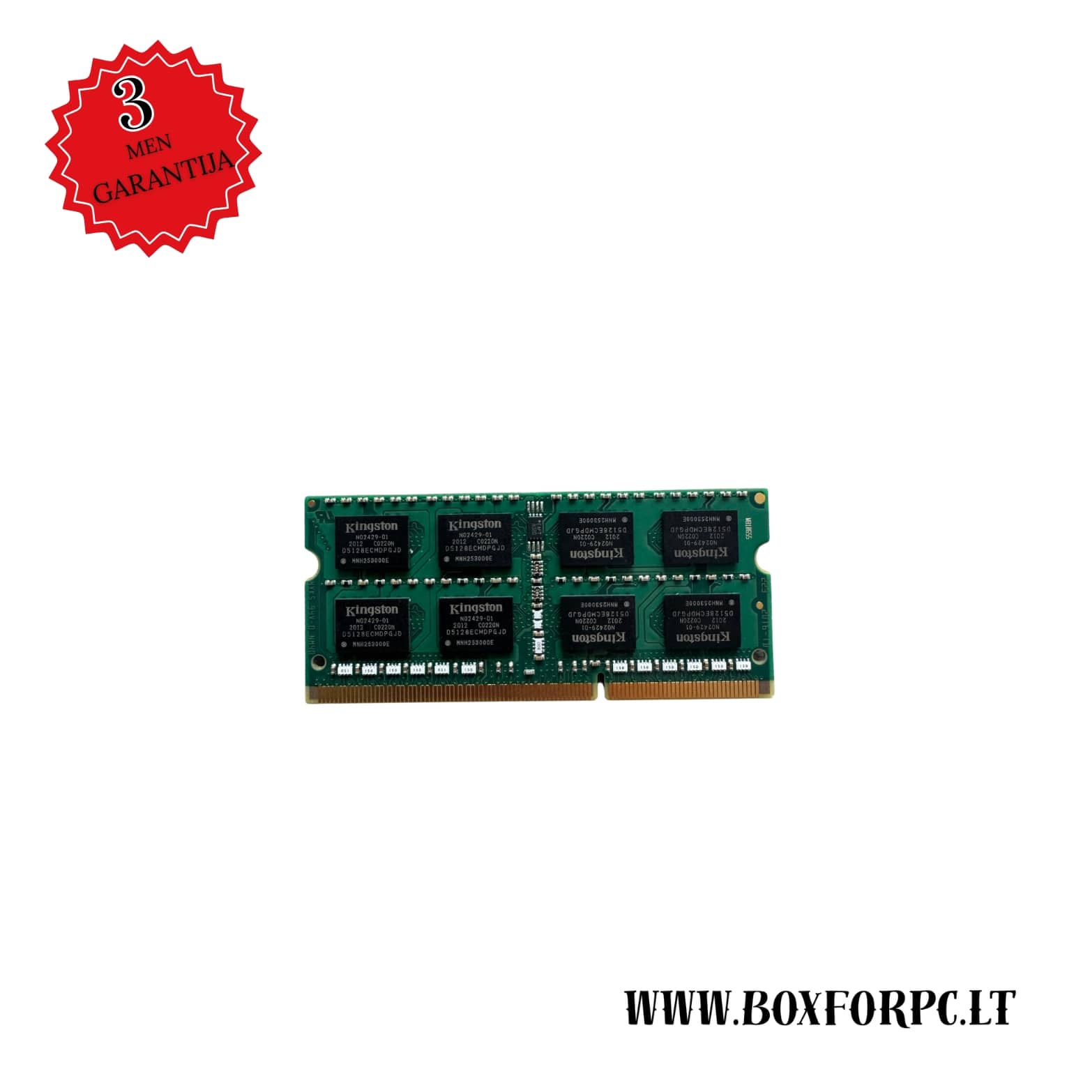 Kingston nešiojamo kompiuterio RAM 8GB DDR3 1600 MHz modulis