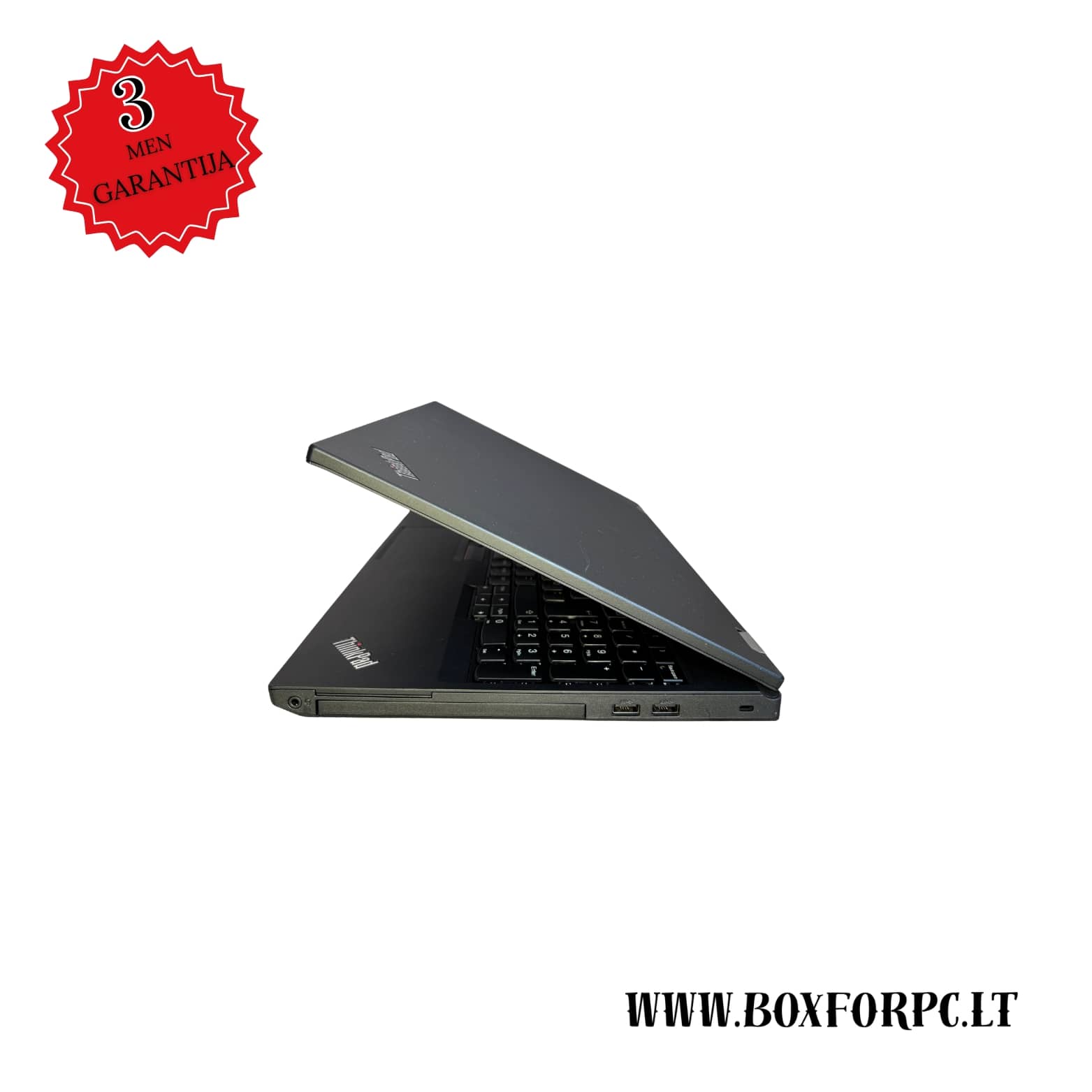 Lenovo ThinkPad L570 kairės pusės jungtys su USB 