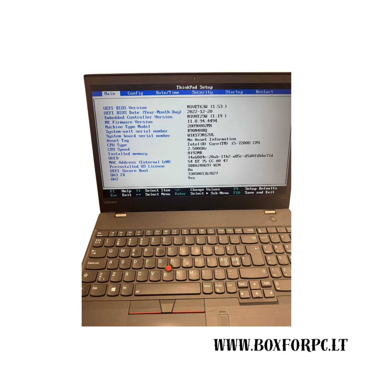 Lenovo ThinkPad T570 i5-7200U 8GB RAM SSD |С ДЕФЕКТОМ|