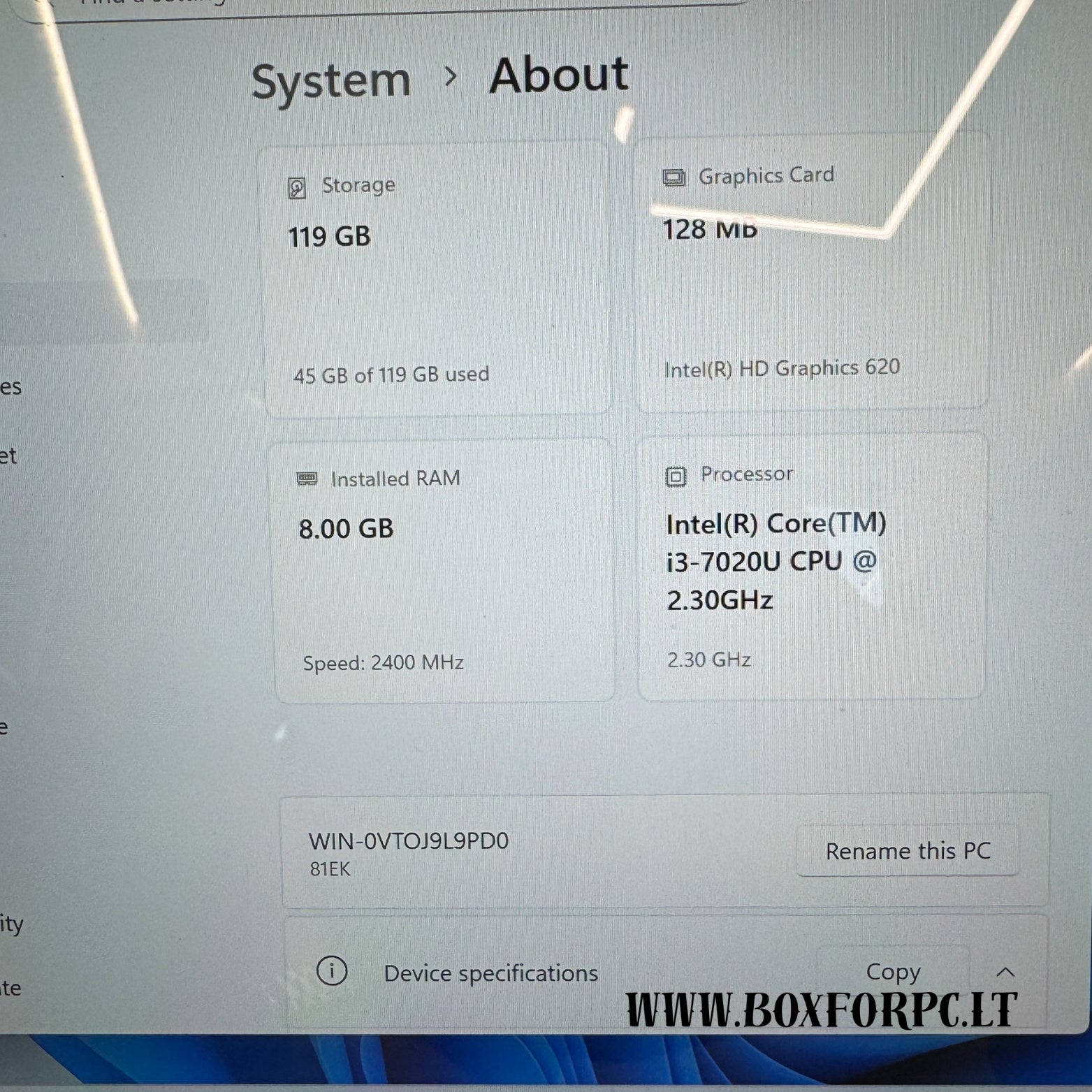 Lenovo Yoga 530-14IKB | i3 7-os kartos | 8 GB RAM | 128 GB SSD |SU DEFEKTU|