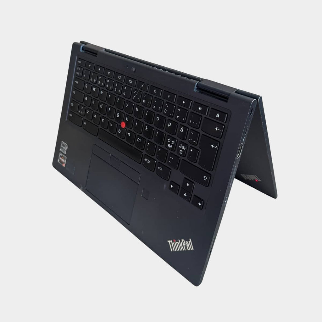 Lenovo ThinkPad C13 Yoga Chromebook kairė pusė, USB-C ir HDMI jungtys