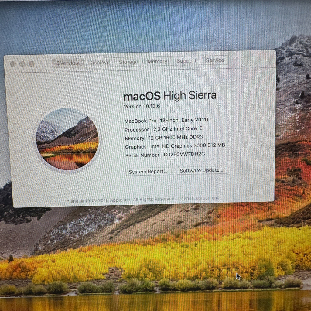 MacBook Pro A1278 | i5 | 12GB RAM | 128GB SSD | SU DEFEKTU|