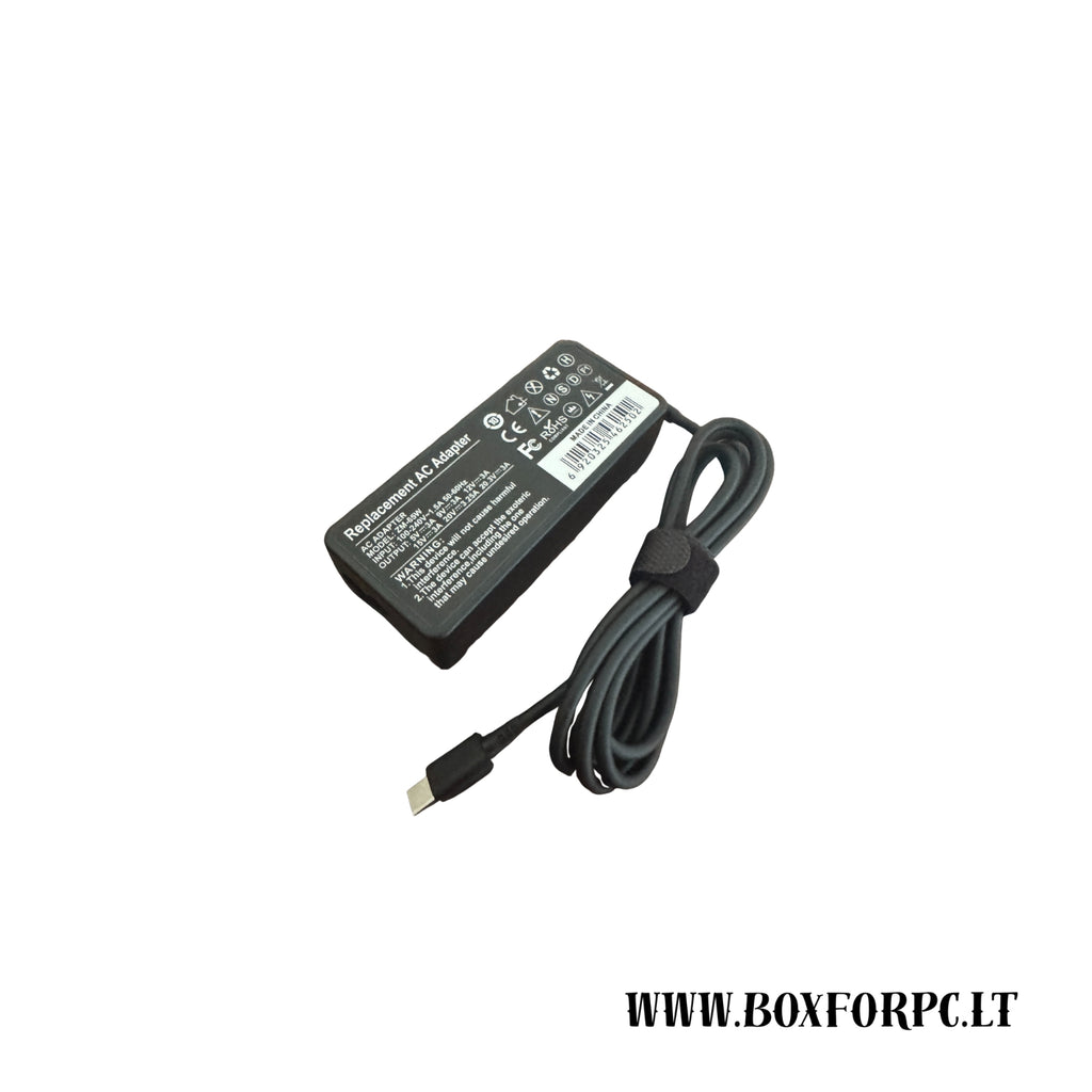 Pakrovėjas Type-C 65W | Greitas įkroviklis su USB Type-C jungtimi