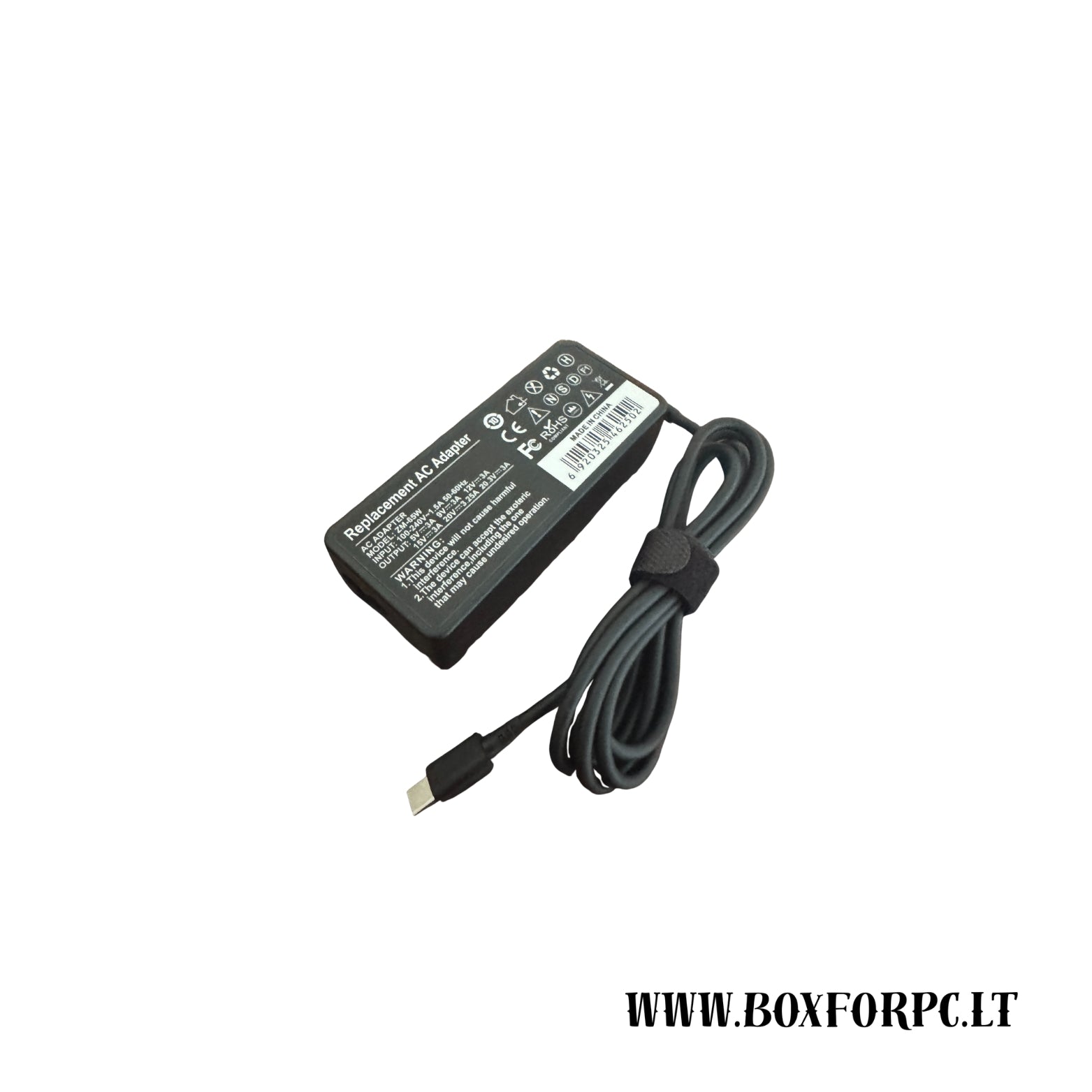 Pakrovėjas Type-C 65W | Greitas įkroviklis su USB Type-C jungtimi