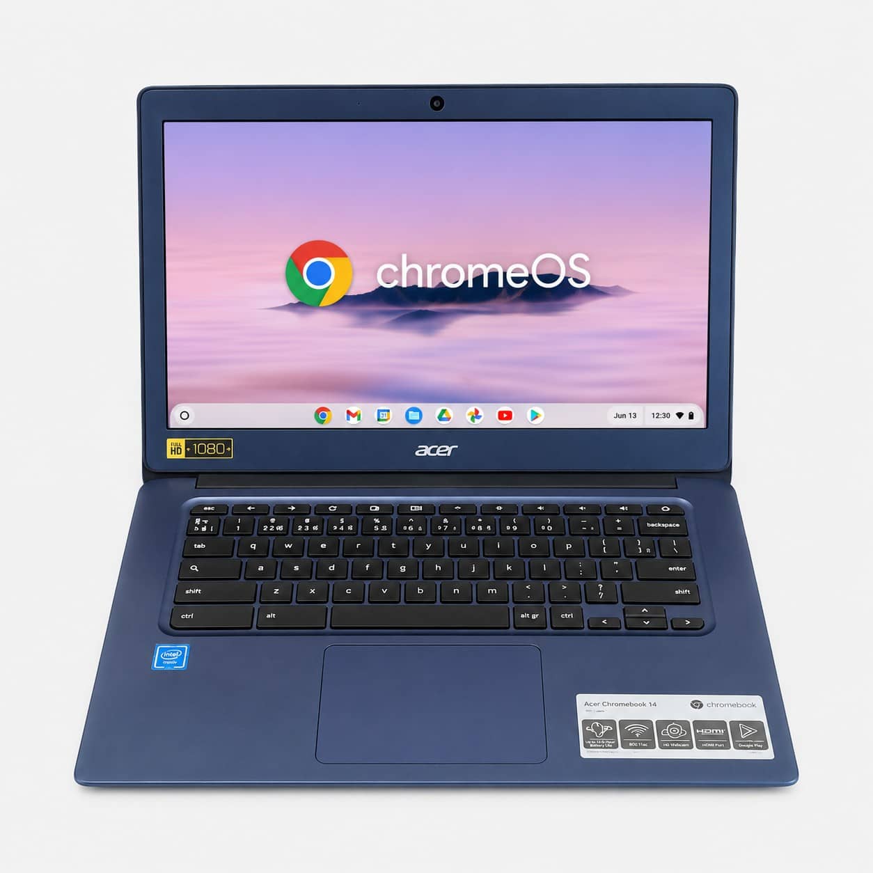 Acer Chromebook 14 CB3-431 atidarytas, 14 colių IPS FHD ekranas