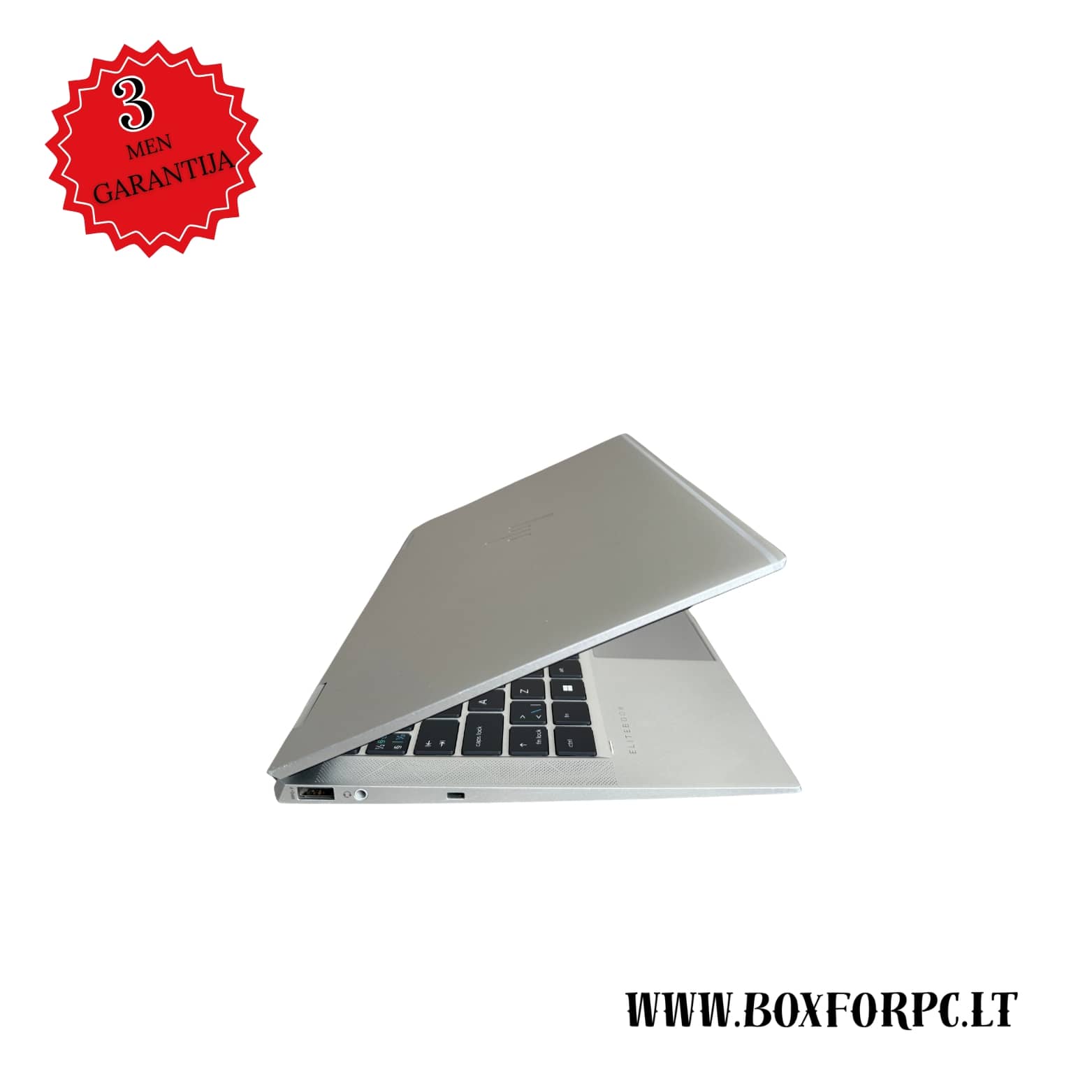 HP EliteBook x360 1030 G8 dešinė pusė, USB ir audio jungtys