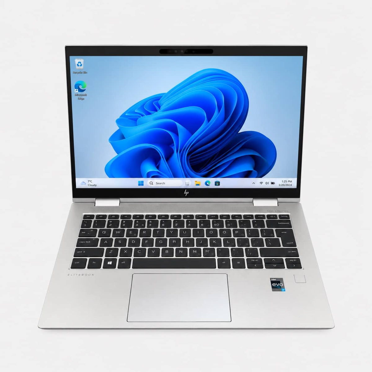 HP Elite x360 1040 G9 Intel Core i7-1255U su 14 colių liečiamu ekranu.