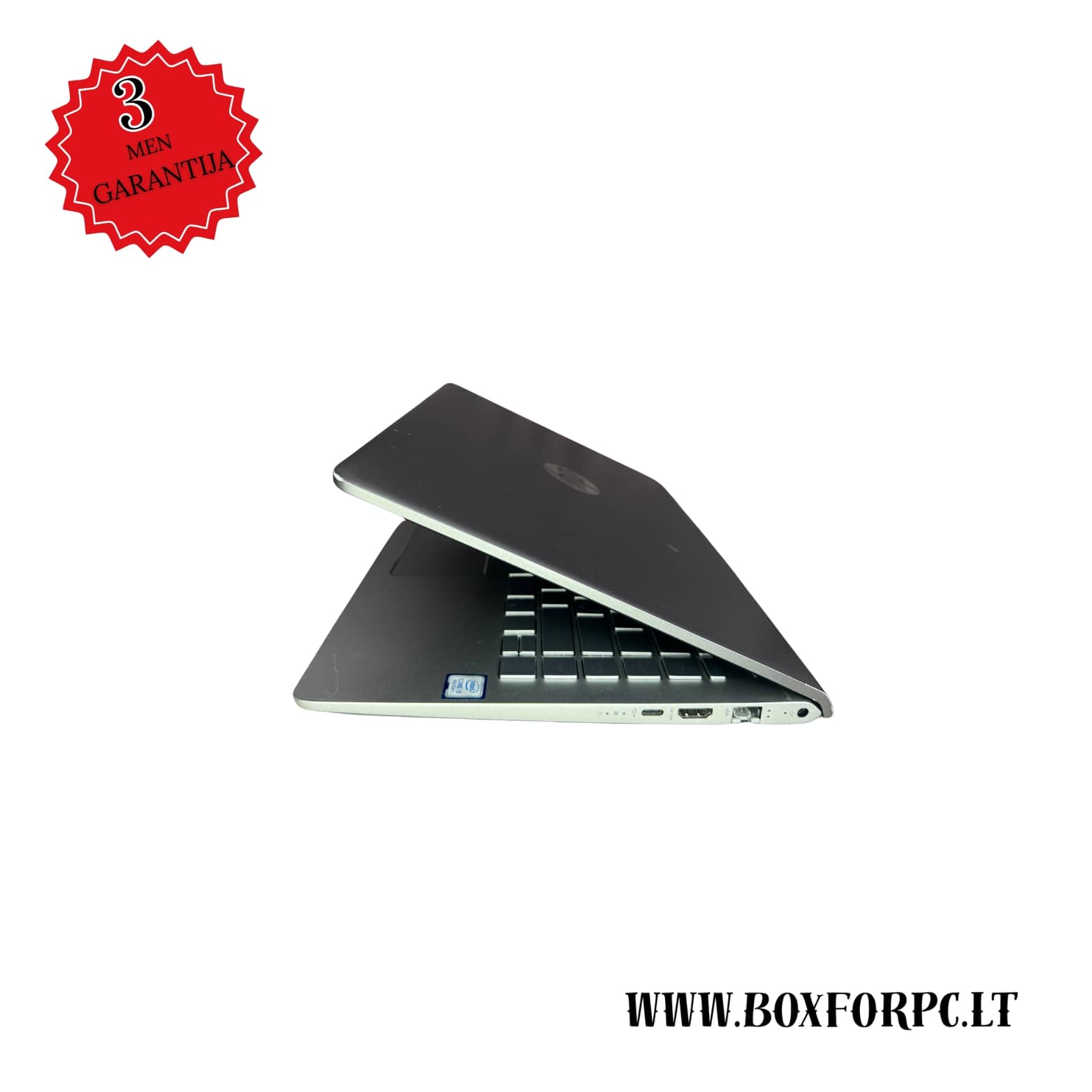 HP Pavilion 14-bf085no kairė pusė su Type C ir HDMI jungtimis