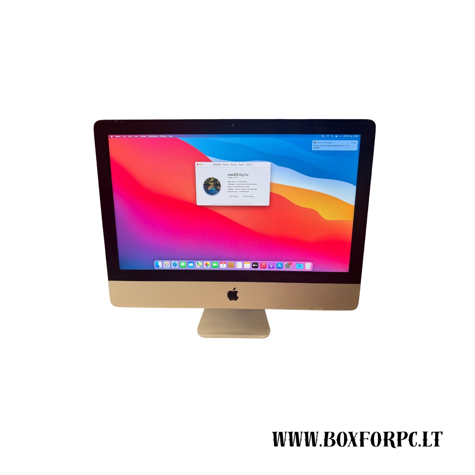Apple iMac 21.5" Mid 2014 | Intel  Core  i5 | 8GB RAM | 500GB SSD | All-in-One kompiuteris