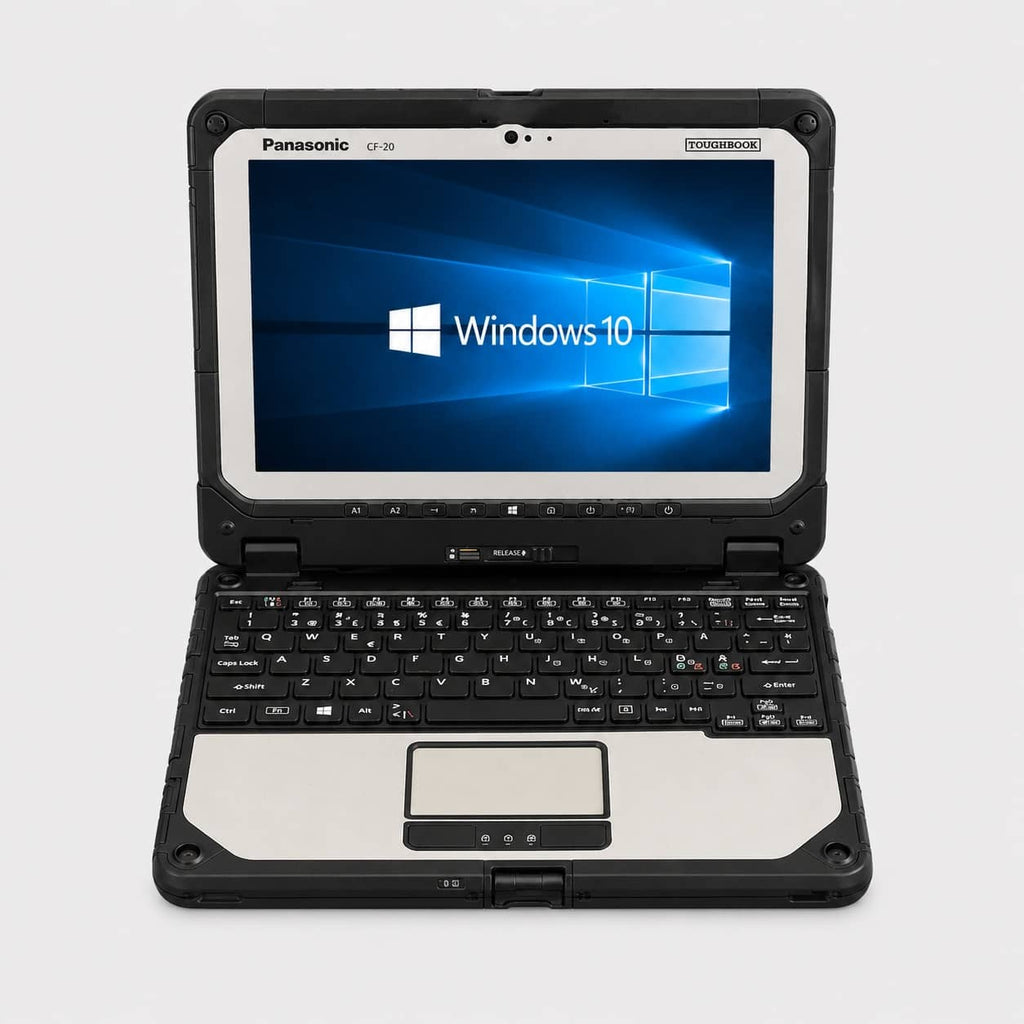 Panasonic Toughbook CF-20 atidarytas, 10.1 colių lietimui jautrus ekranas